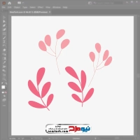 آیکون eps برگ صورتی
