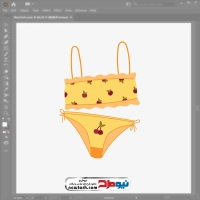 فایل eps ست لباس زیر دخترانه