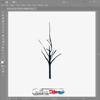 تصویر وکتور درخت خشک شده