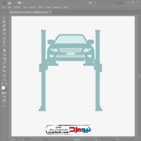 فایل eps بالابر ماشین در مکانیکی