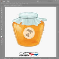 فایل وکتور شیشه عسل