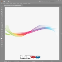 فایل وکتور خطوط موج دار رنگی