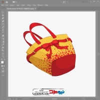 فایل وکتور کیف دستی زنانه زرد