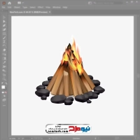 فایل وکتوری آتش و هیزم