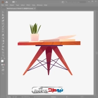 فایل وکتور میز گرد
