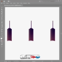 فایل eps لامپ آویز