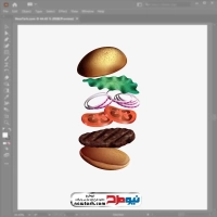 فایل وکتور همبرگر