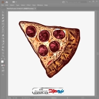 فایل وکتور برش پیتزا
