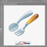 فایل eps قاشق و چنگال