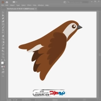 فایل eps پرنده در حال پرواز